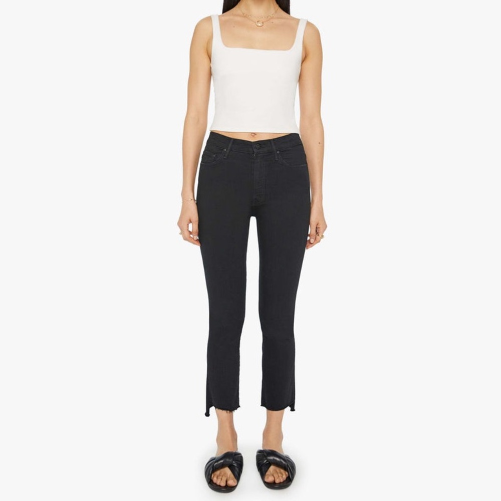 Mother Insider Crop Step Fray